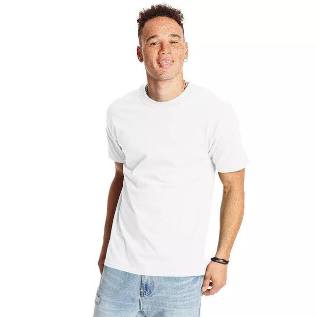 Hanes Beefy-T Mens T-Shirt, Value 2-Pack (Big & Tall Available) White S Product Image