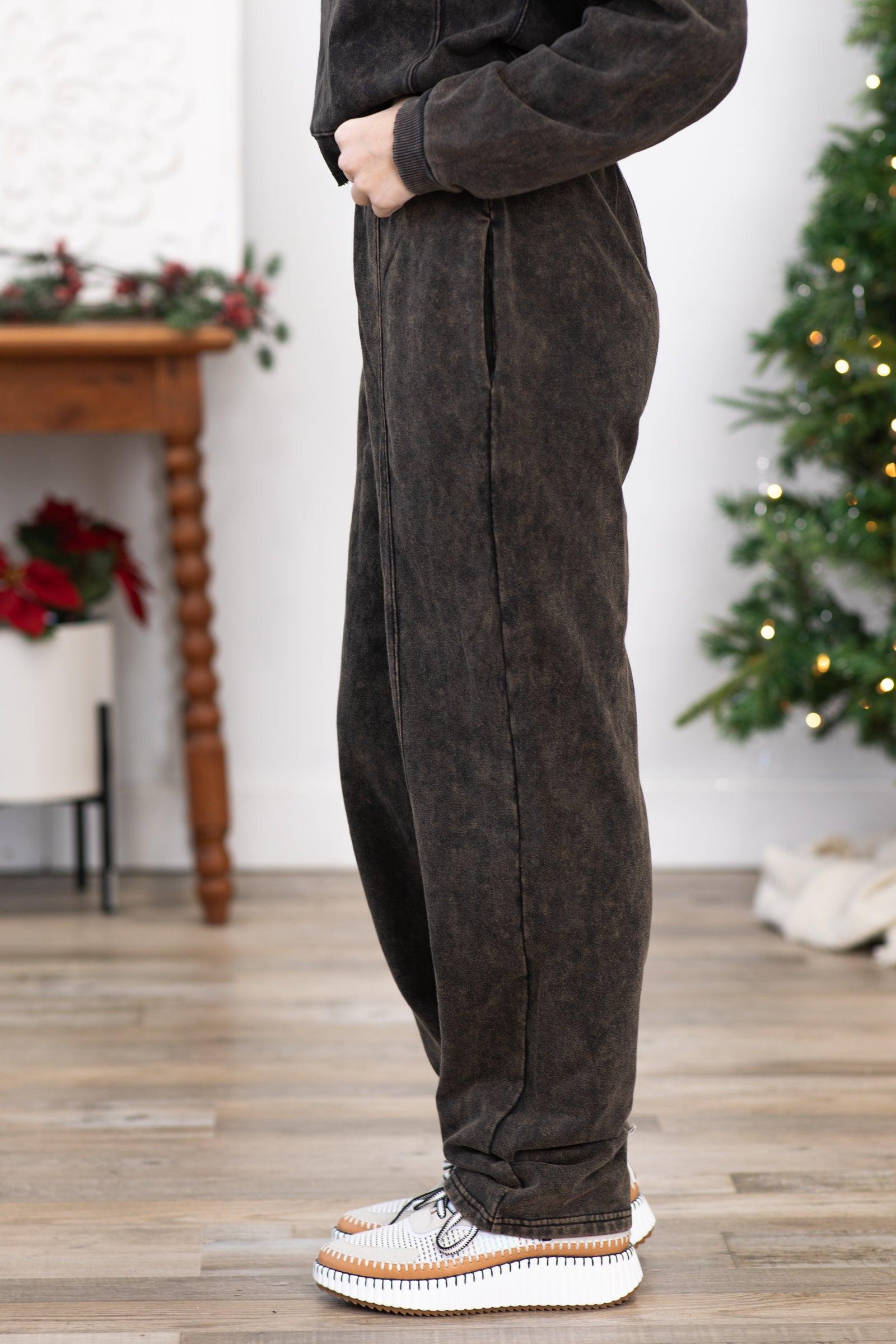 Charcoal Washed Sweatpants Product Image