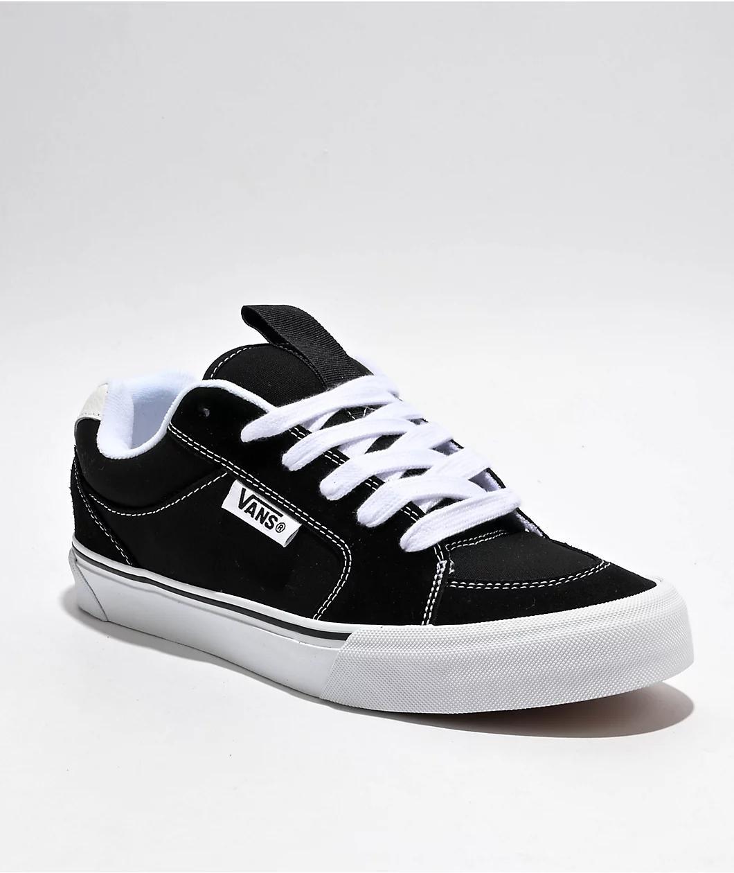 Vans Chukka Push Black & White Skate Shoes Product Image