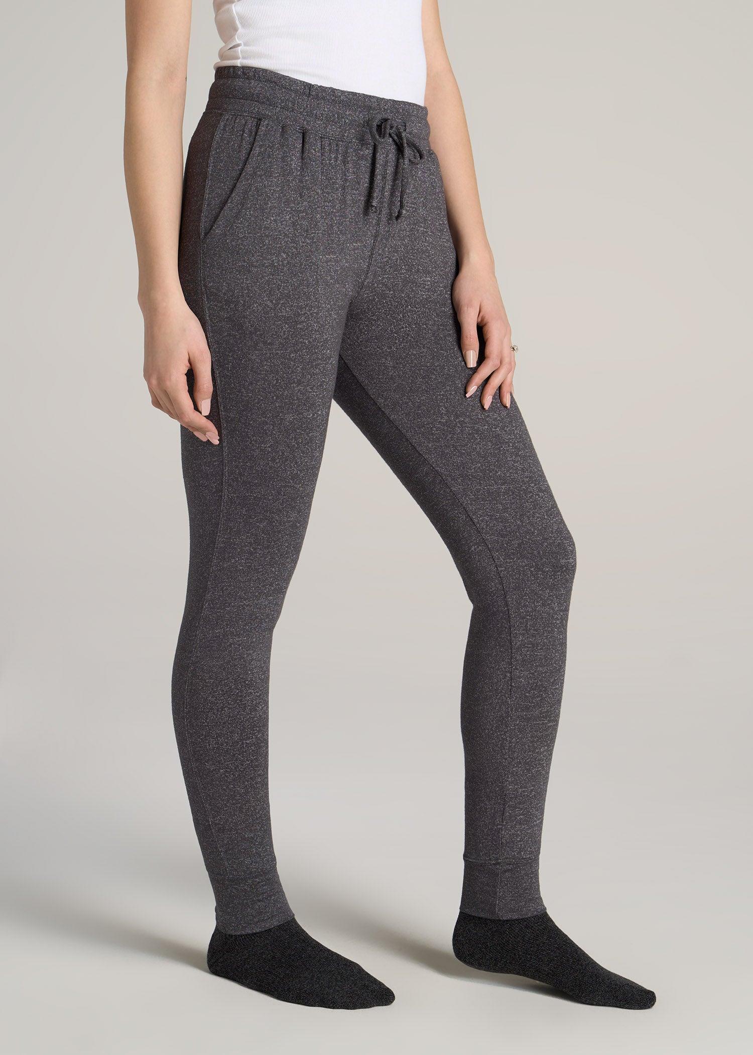 Cozy Lounge Joggers for Tall Women in Charcoal Mix Female Product Image