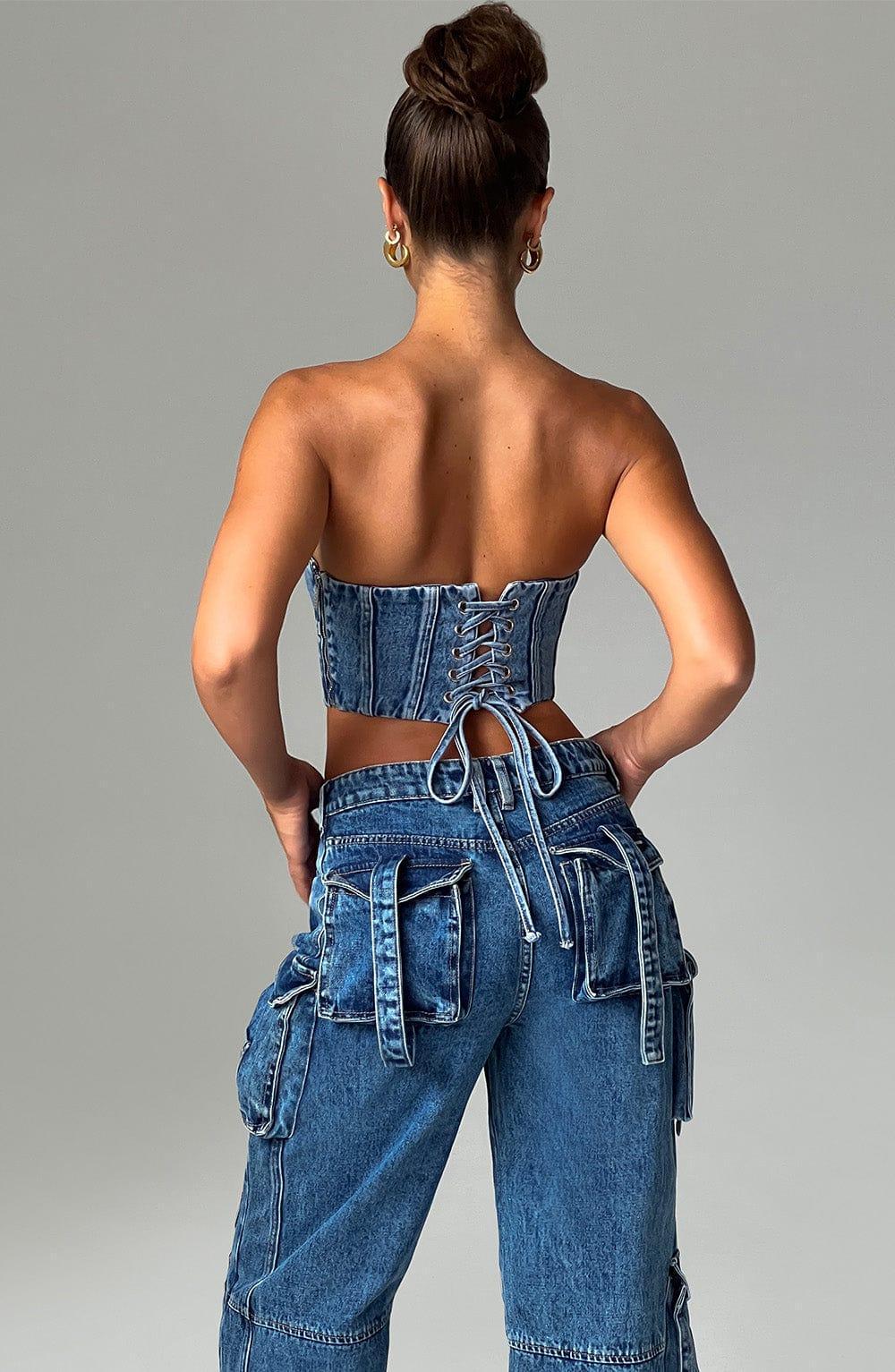 Yasie Corset - Dark Wash Product Image