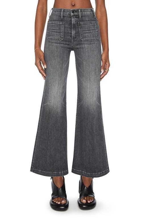 Womens The Hustler Roller Ankle Flared Jeans Product Image