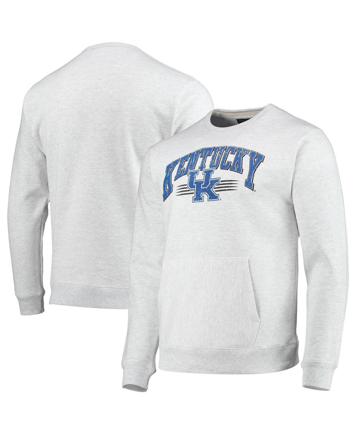 Mens League Collegiate Wear Heathered Gray Kentucky Wildcats Upperclassman Pocket Pullover Sweatshirt Product Image