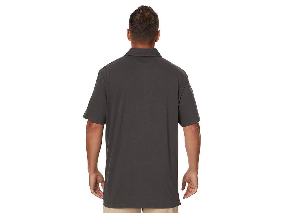 Faherty Sunwashed Tshirt Polo (Faded Sage) Men's Short Sleeve Knit Product Image