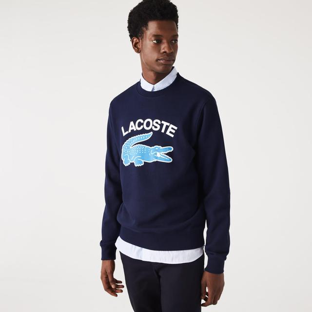 Men's Crocodile Print Crew Neck Sweatshirt Product Image