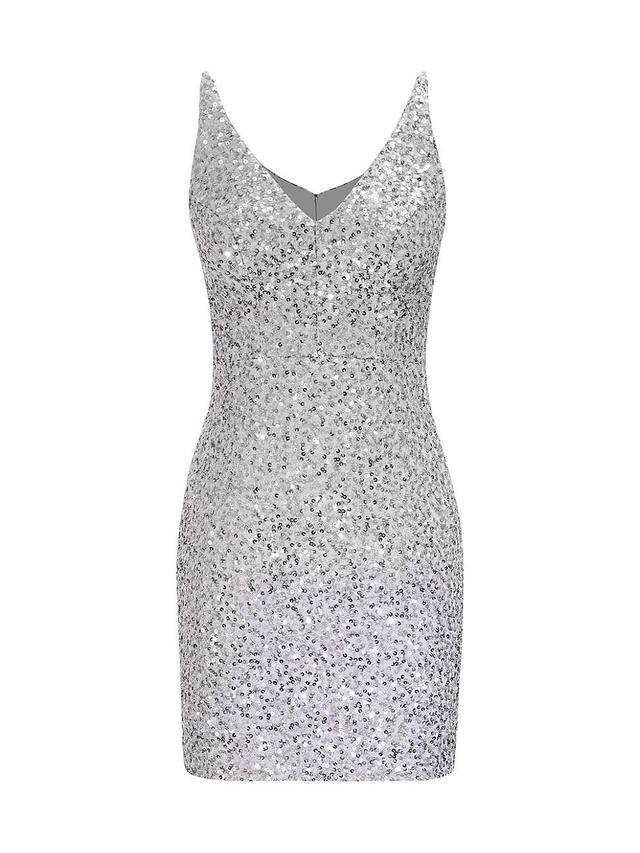 Womens Tatum Sequin Body-Con Minidress Product Image