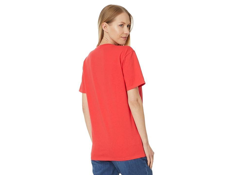 Carhartt WK87 Workwear Pocket Short Sleeve T-Shirt (Bittersweet) Women's T Shirt Product Image