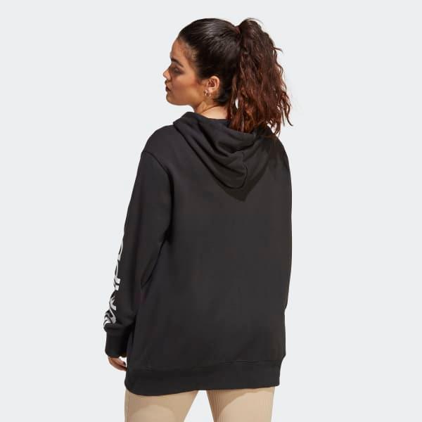 Essentials Linear Full-Zip French Terry Hoodie (Plus Size) Product Image