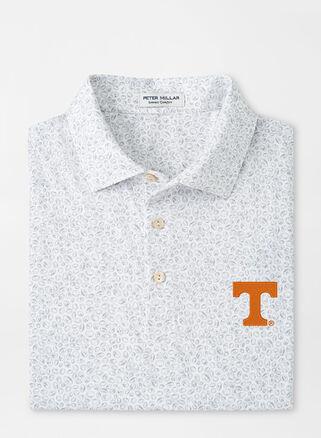 Peter Millar Mens Tennessee Blitz Performance Polo | Color: White / Gale Grey | Size: S Product Image