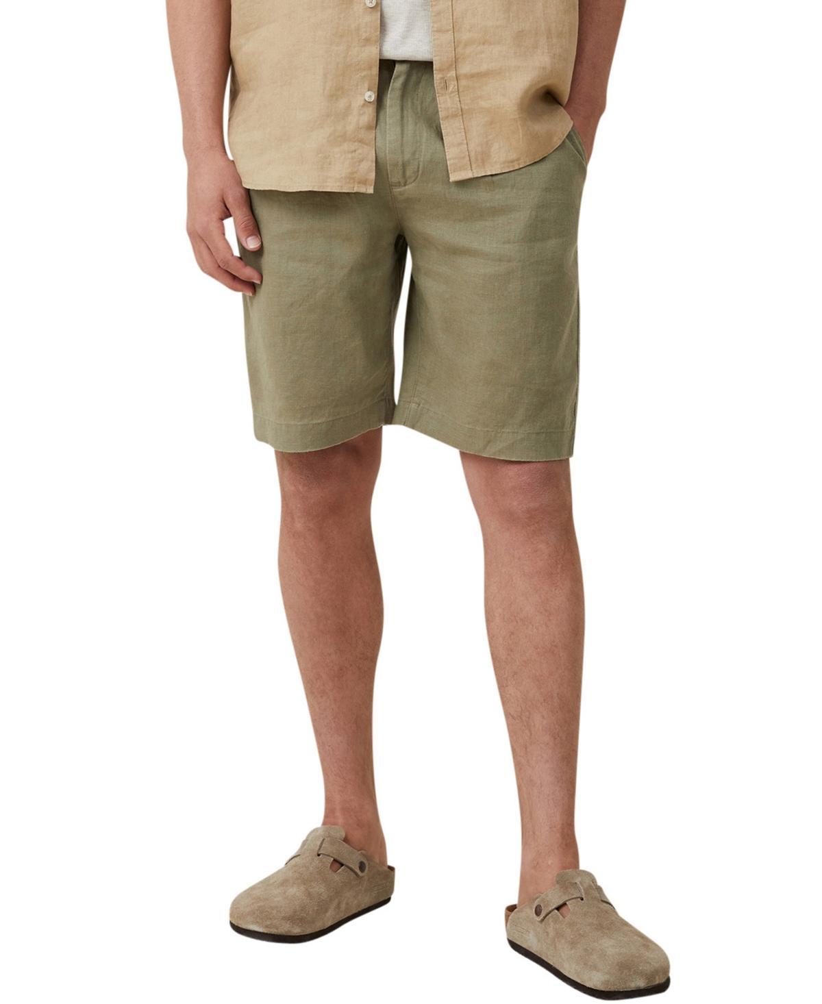 Cotton On Mens Linen Pleat Shorts Product Image