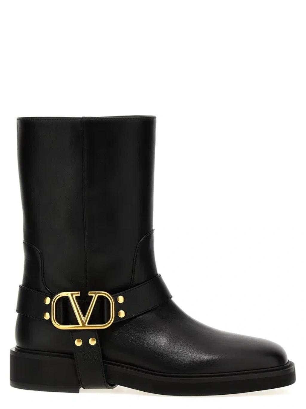 VALENTINO GARAVANI Vlogo Signature Boots, Ankle Boots Black Product Image