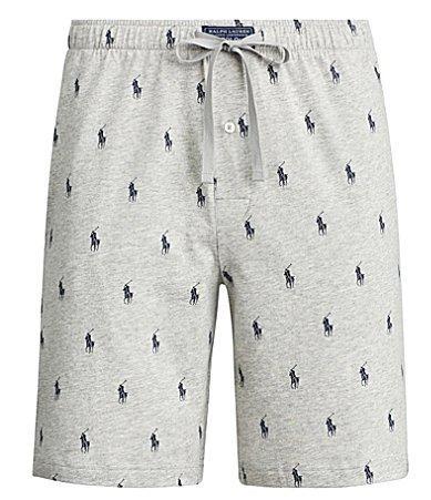 Polo Ralph Lauren Big  Tall All Over Polo Player Knit Pajama Shorts Product Image