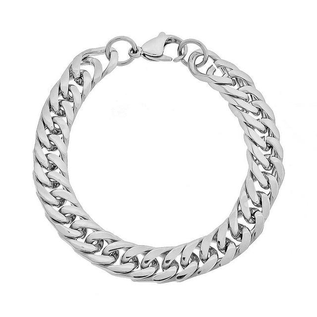 LYNX Stainless Steel Curb Chain Bracelet - Men, Mens Multicolor Product Image