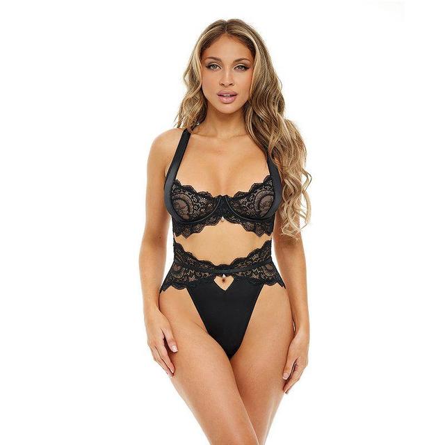 Oh La La Cheri Sadie Lace Underwire Bra & Thong Set Product Image