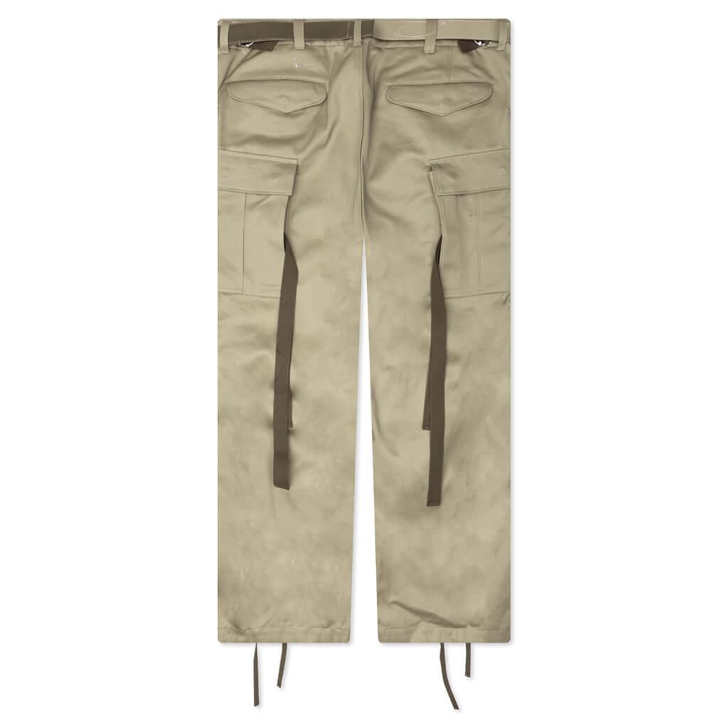 Cotton Chino Pants - Beige Male Product Image