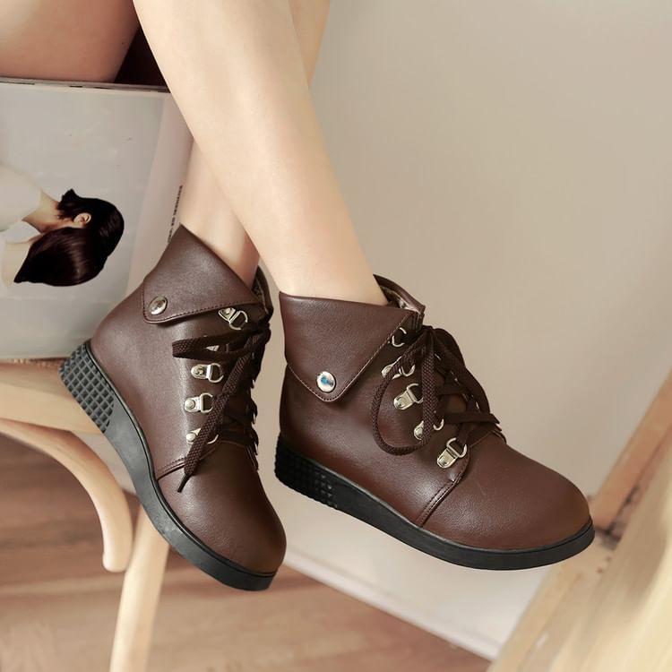 Platform Hidden Wedge High Top Sneakers Product Image