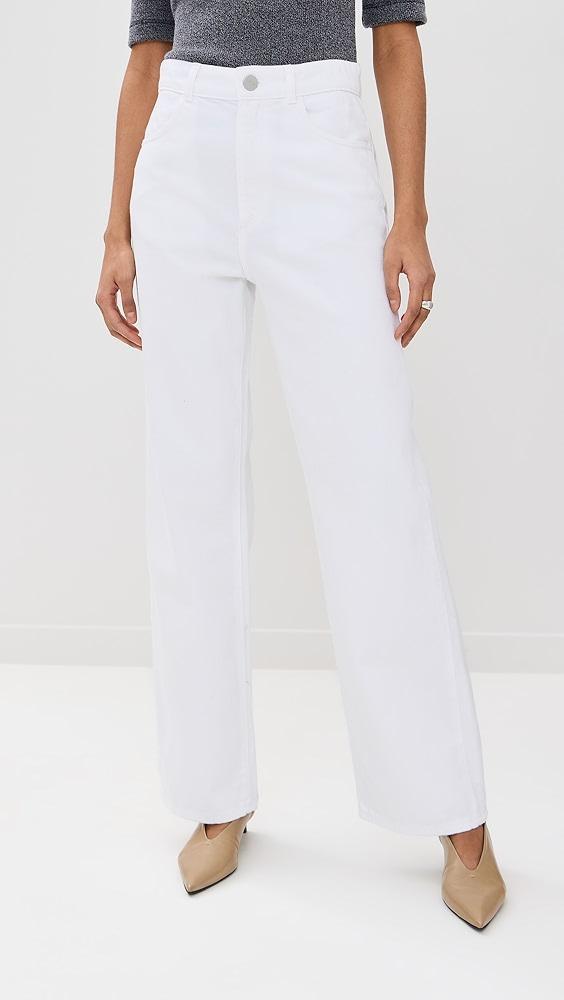 Róhe Relaxed Fit White Jeans | Shopbop Product Image