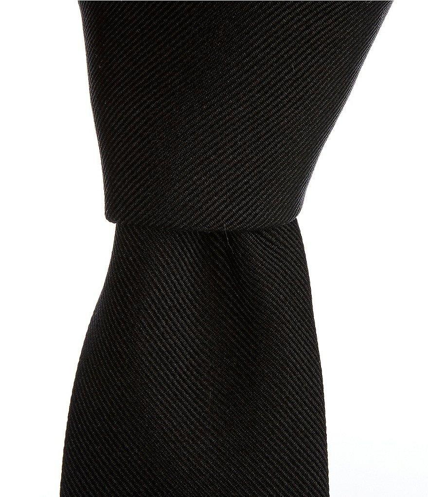 Hugo Boss Solid Jacquard 2.36#double; Silk Blend Tie Product Image