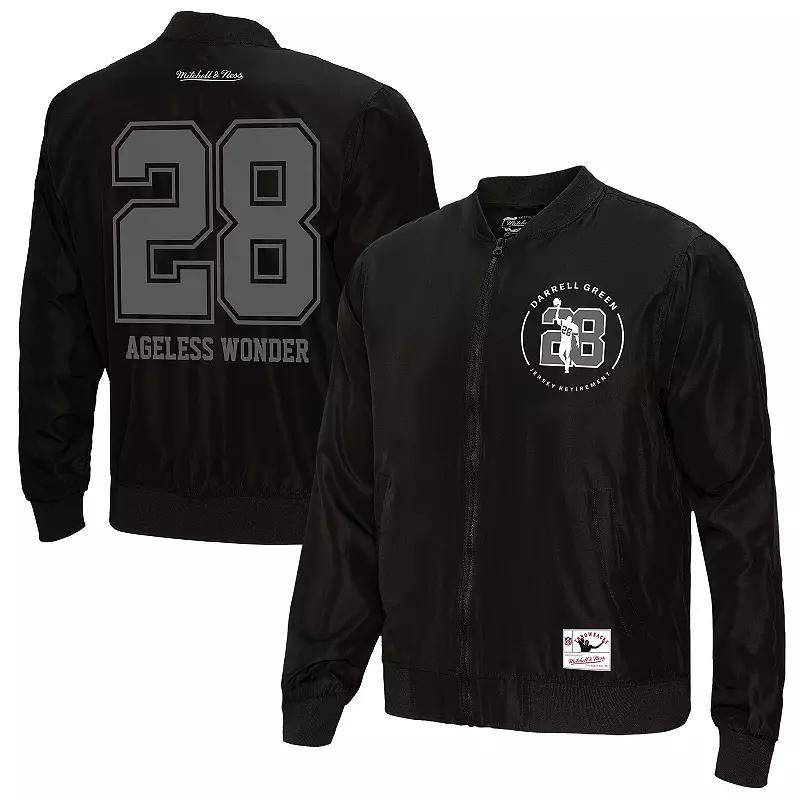 Mens Mitchell & Ness Darrell Green Black Washington Commanders Ageless Wonder Full-Zip Jacket Product Image