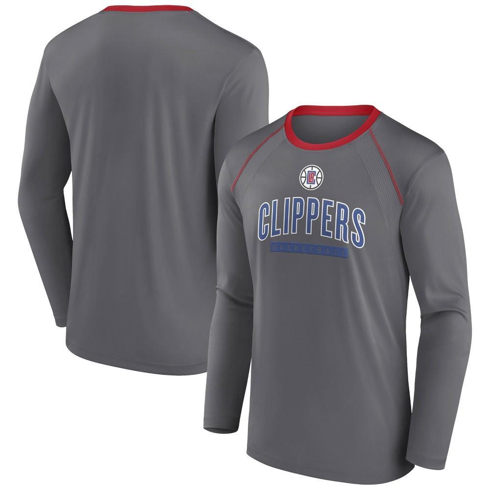 NBA Los Angeles Clippers Mens Long Sleeve Pick and Roll Poly Performance T-Shirt Product Image