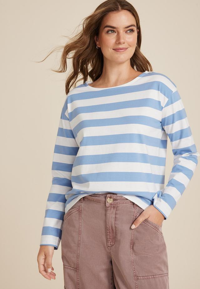 Marina Striped Mixer Tee Product Image