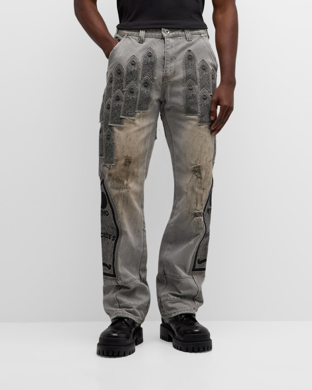 Men's Arch Patch Embroidered Pants Product Image