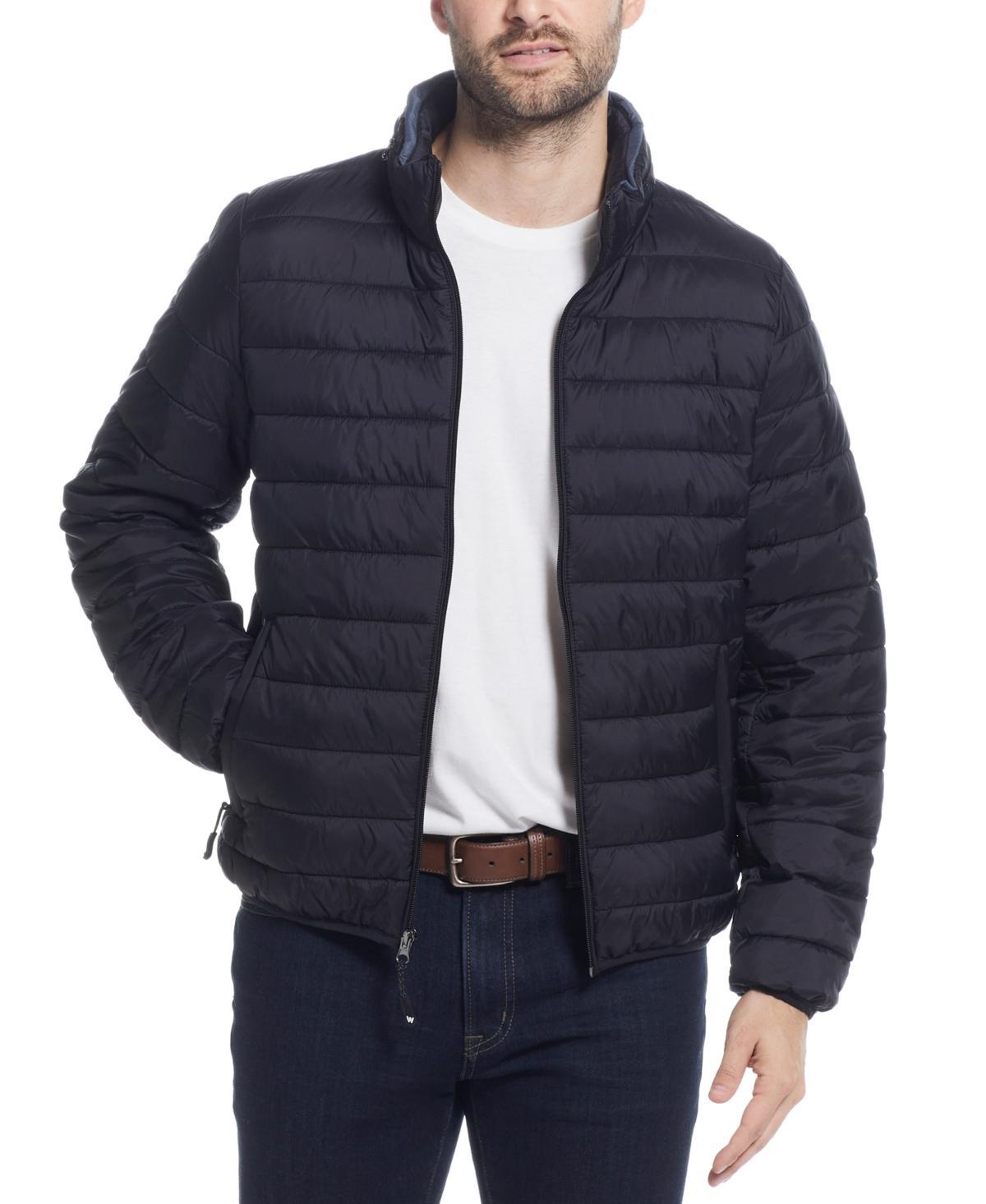 Weatherproof Mens Packable Neck Pillow Zip-Front Quilted Jacket Product Image