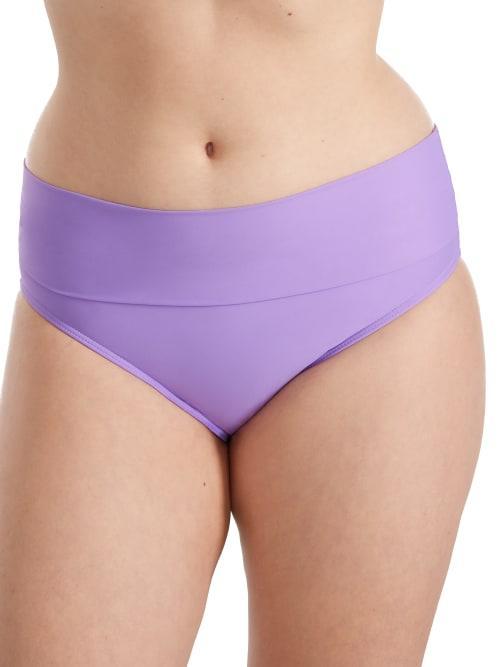 Fold-Over High-Waist Bikini Bottom Product Image