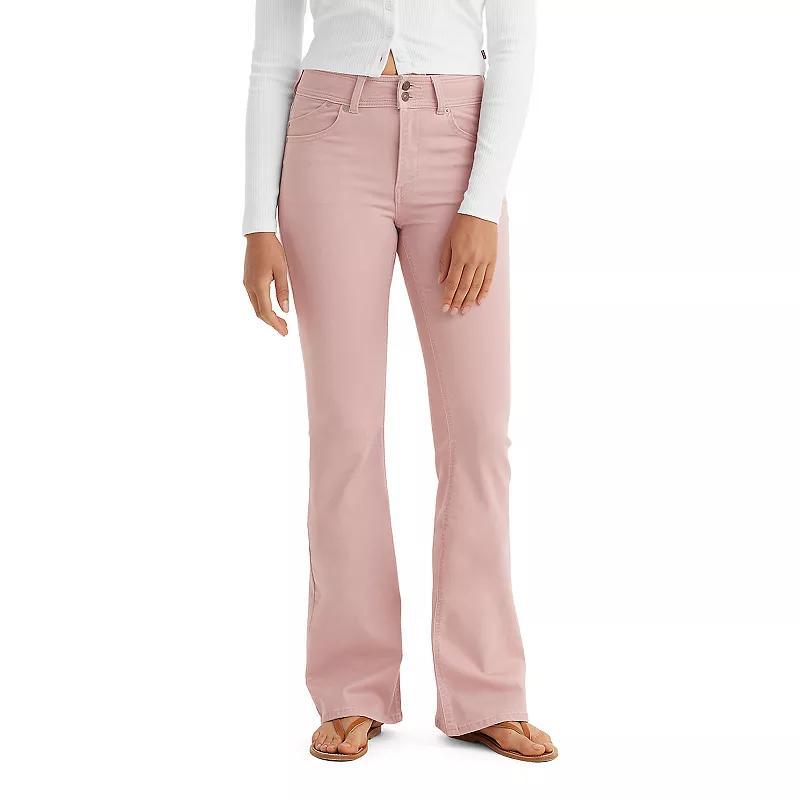 Womens Levis 726 High-Rise Flare Jeans Pale Pink Twill Product Image