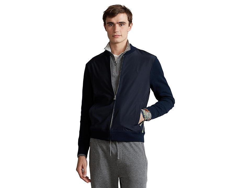 Polo Ralph Lauren Hybrid Full Zip Sweater (Piper Navy) Men's Clothing Product Image