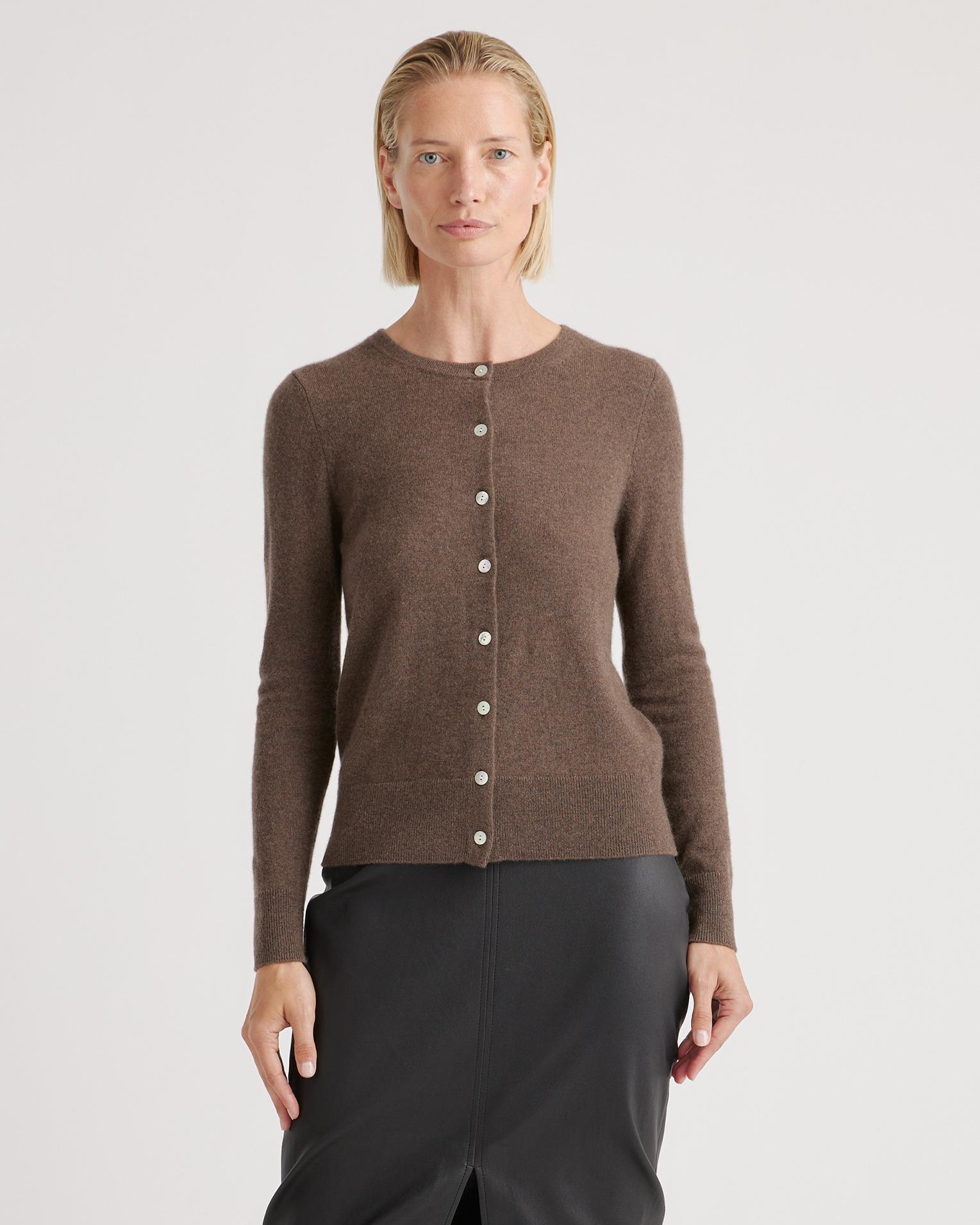 Women's Mongolian Cashmere Cardigan Sweater Product Image