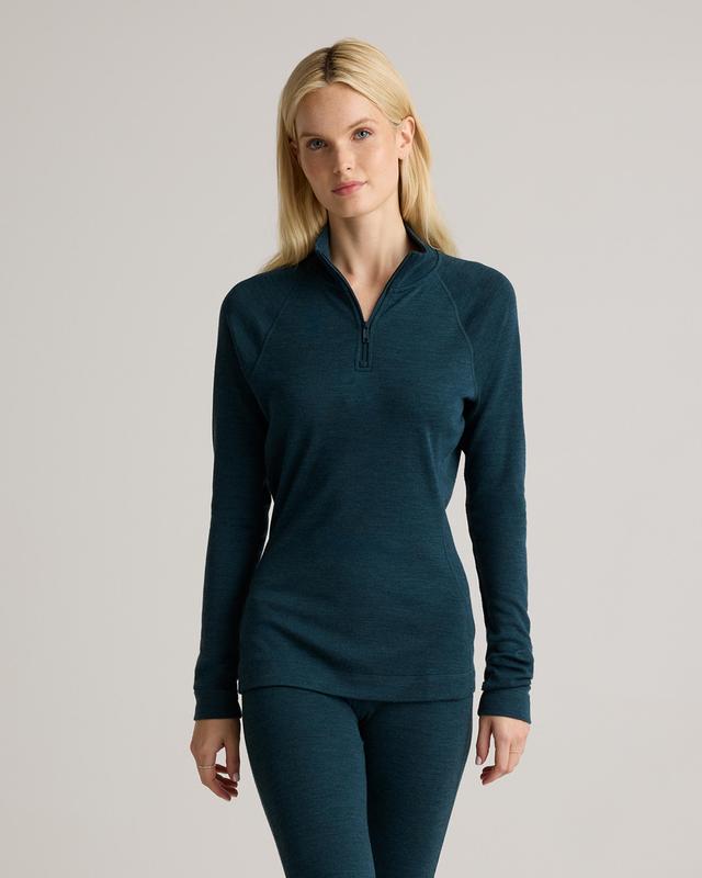 100% Merino Wool Cold Weather Base Layer 1/4 Zip		 		 		 		 		 Product Image