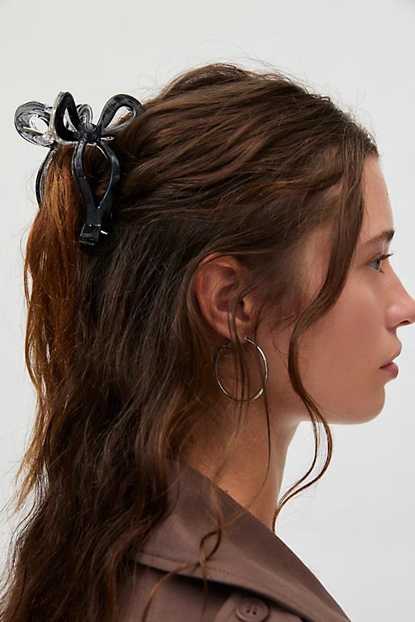 Bow Resin Claw Clip Womens at Urban Outfitters Product Image