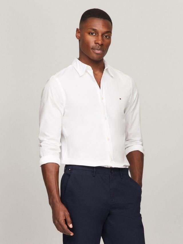 Tommy Hilfiger Men's THFlex Slim Fit Poplin Shirt Product Image