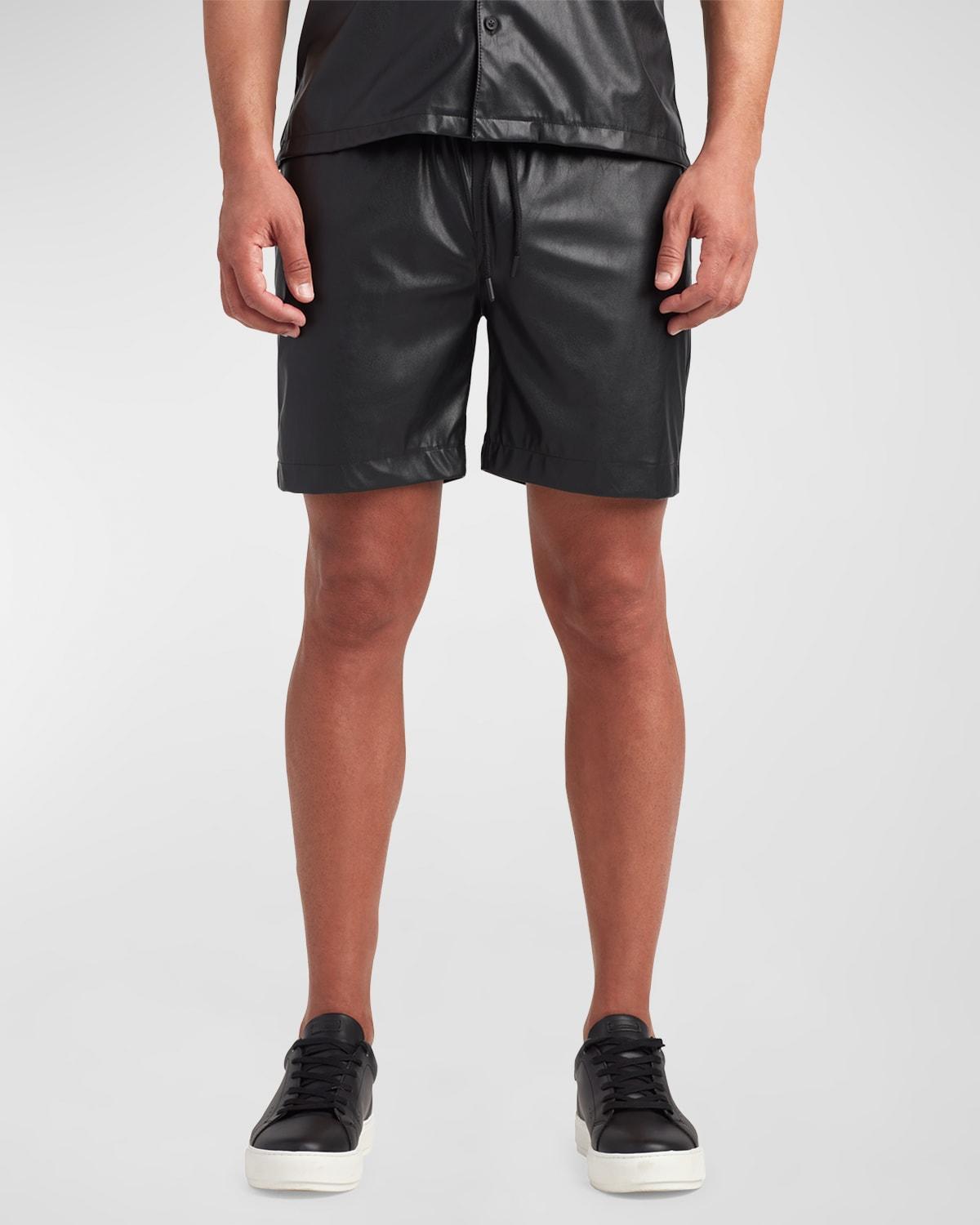 Mens Bond Faux Leather Shorts Product Image