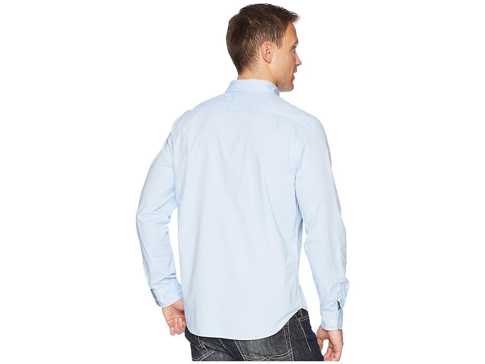 Nautica Mens Classic-Fit Stretch Solid Oxford Button-Down Shirt Product Image