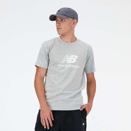 New Balance Mens New Balance Sport Essentials Logo T-Shirt - Mens White/Black Product Image