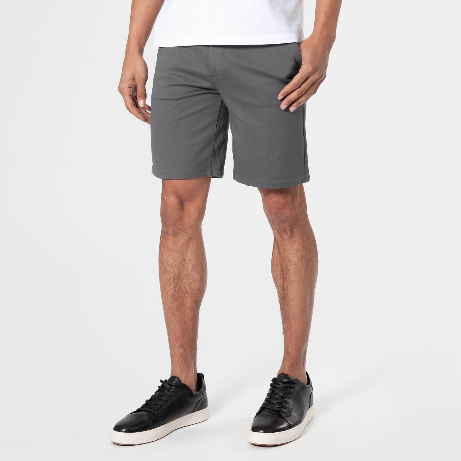 True Classic Men's 9" Carbon & Khaki Comfort Knit Chino Shorts 2-Pack Male Product Image