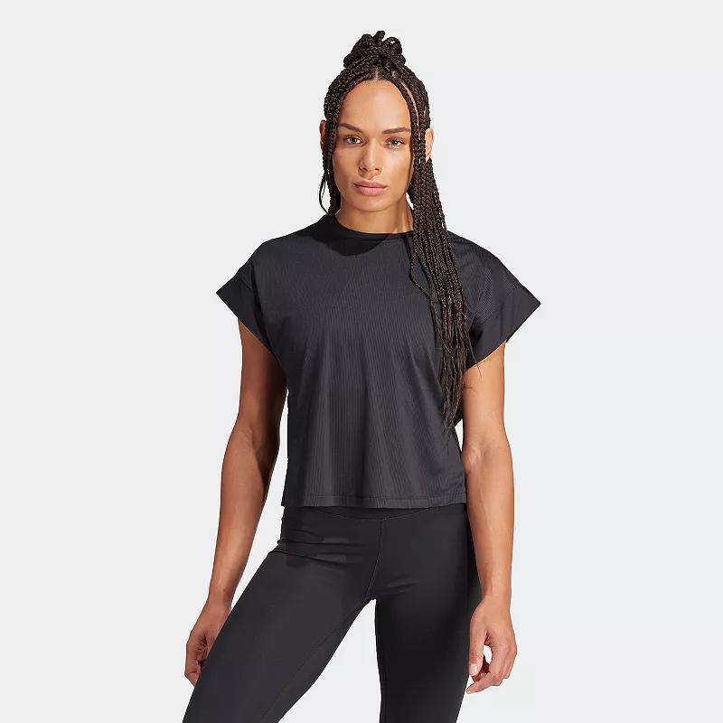 Womens adidas Cropped Studio Tee product image