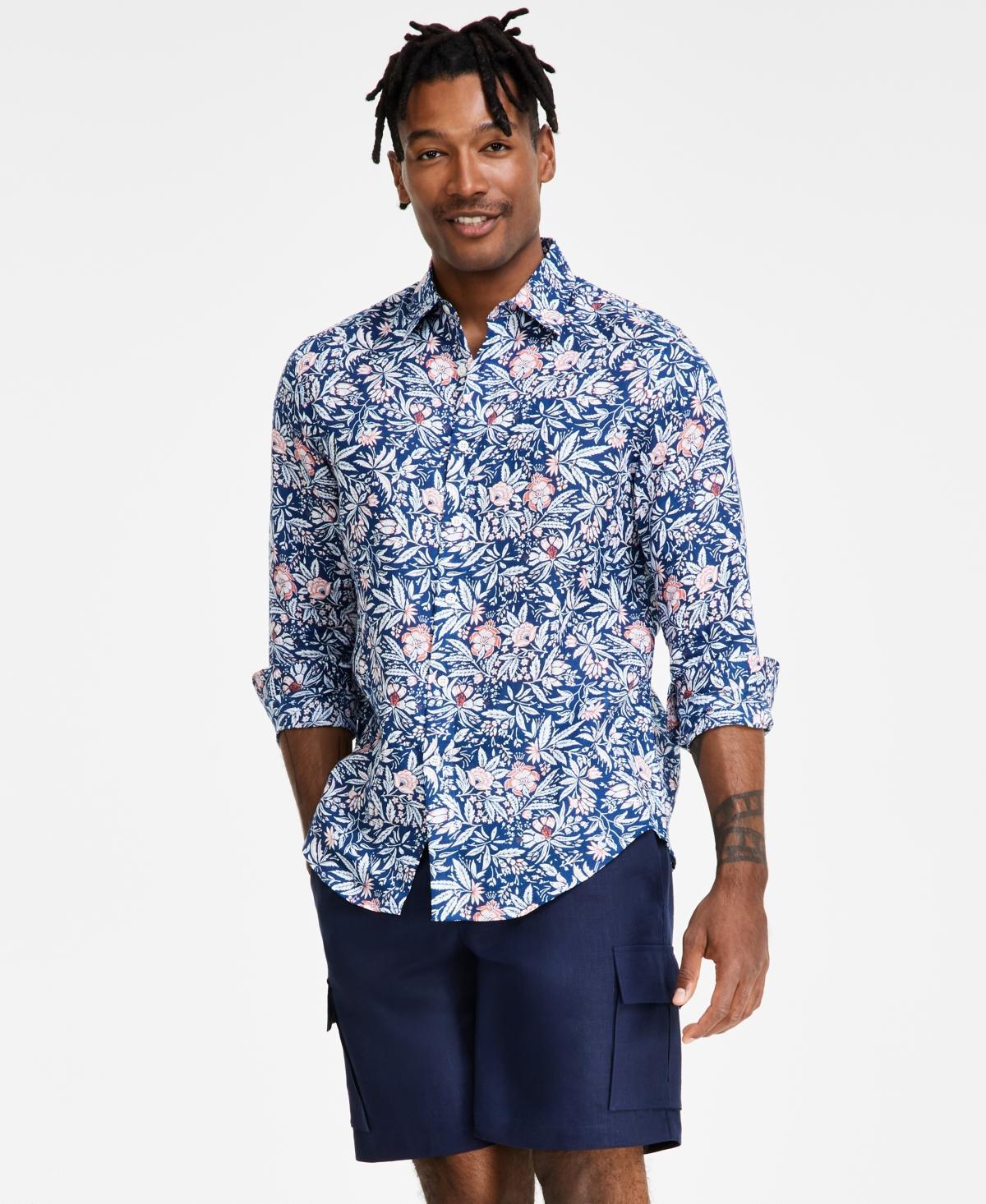 Club Room Mens Terra Regular-Fit Floral-Print Button-Down Shirt, Created for Macys Product Image