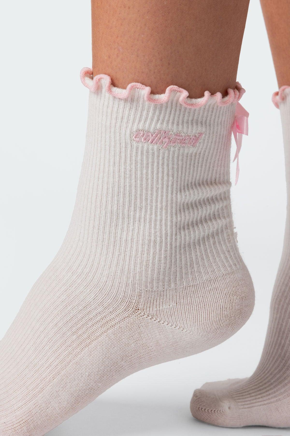 Contrast Frill Socks Product Image