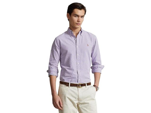 Polo Ralph Lauren Classic Fit Gingham Oxford Shirt Men's Clothing Product Image