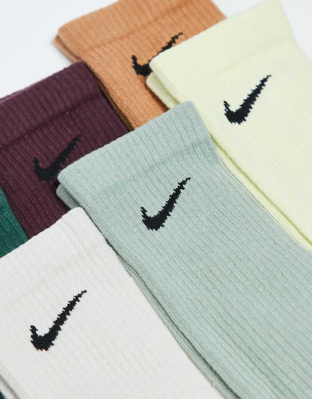 NIKE Training Everyday Plus Cushioned 6 Pack Crew Socks In Multi Product Image