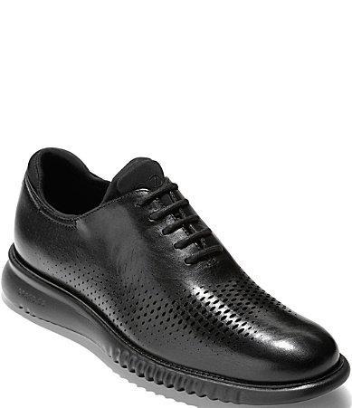 Cole Haan Mens 2.ZERGRAND Leather Laser Cut Wingtip Oxfords Product Image