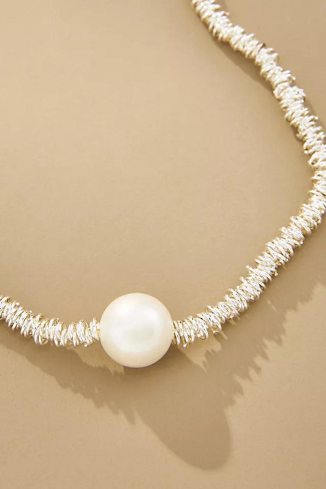 Beaded Pearl Collar Necklace Product Image