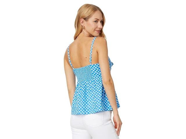 Lilly Pulitzer Mitzi Cotton Cami (Boca Double Checking) Women's Clothing Product Image