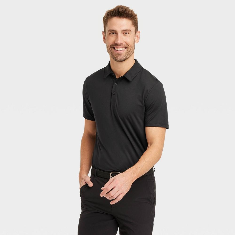 Mens Jersey Polo Shirt - All In Motion Black Onyx M Product Image