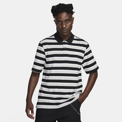 Nike Mens Nike Club Stripe Polo - Mens Black/White Product Image