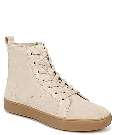 Naturalizer Morrison-Hi Water Repellent Suede High Top Zip Sneakers Product Image