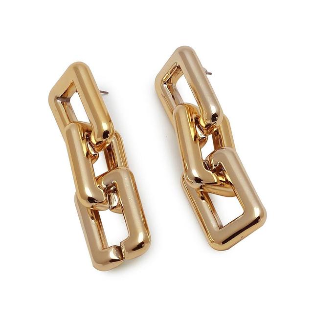 Sohi Womens Chainlink Drop Earrings Product Image